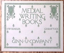 1901 VINTAGE MEDIAL WRITING BOOK BY GINN & COMPANY #1 CURSIVE INSTRUCTION Z5446 picture