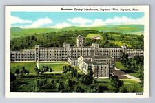 Boylston MA-Massachusetts, Aerial Worcester County Sanatorium, Vintage Postcard picture