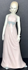Enesco Lladro Style Porcelain Lady of Fashion Figurine Vintage 1980's picture