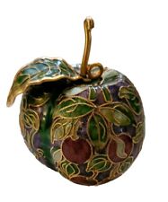 Vintage NYCO Cloisonné Plum Ornament Hand Painted picture