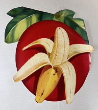 Authentic Vintage Bananas Poster Grocery Display Ad Sign Prop 14x13 picture