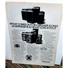 1979 Pioneer Stereo Speakers Vintage Print Ad 70s Original picture