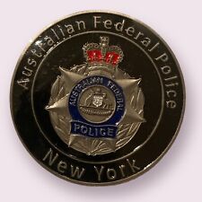 Australian Federal Police NEW YORK Challenge Coin United Nations 1 3/4” NEW picture