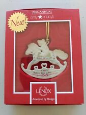 Baby's First Christmas Rocking Horse Ornament by Lenox, 2016 picture