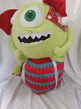 Disney Christmas Mike Wazowski Plush 2013 20 inch Holiday Greeter  Gemmy w/Tags picture