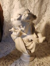 Antique French Bisque Victorian Lady Bust picture