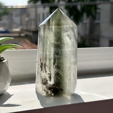0.88LB Natural Ghost Smoke Quartz obelisk mineral specimen crystal Reiki picture