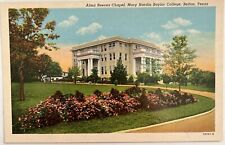Belton TX Texas Alma Reeves Chapel Mary Hardin Baylor College Postcard Vintage picture