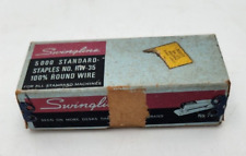 Vintage Blue Box With Metal Corners Swingline, Standard Staples, No. RW-35 picture