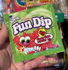 2003 WILLY WONKA FUN DIP Candy Package - Cherry Yum Diddly - Unopened Lik M Aid picture