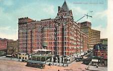 Hollenden Hotel Trolley People 1909 Cleveland OH DB VTG P117 picture