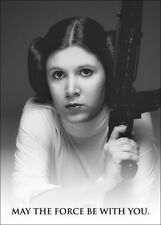 STAR WARS 2017 Leia Carrie Fisher Tribute Promo Card - Our Princess, Our General picture