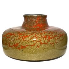 Vintage 1970s Romania Art Glass Handmade Vase Bowl Object picture