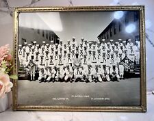 REAL Old Photograph Rare Vintage Authentic Photo Framed Navy 1965 Black & White picture