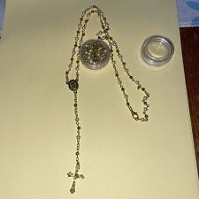STUNNING gold Color Rosary  picture