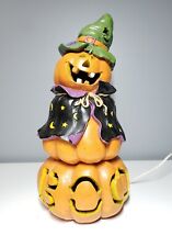 Vintage Halloween Boo Witch Pumpkin 14