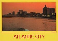Atlantic City New Jersey, City Skyline at Dusk, Vintage Postcard picture