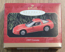 New Hallmark Keepsake Ornament 1997 Corvette, Chevrolet, Red, Box picture