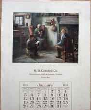 Haverhill, MA 1919 Coal 13x15 Advertising Calendar - WWI Image - Massachusetts picture