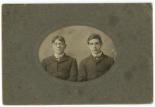 Circa 1890'S Cabinet Card Two Handsome Young Men Wearing Suits Brothers? picture