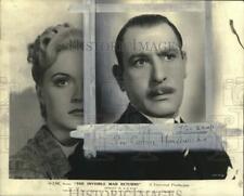 1940 Press Photo Actors Cedric Hardwicke, Nan Grey, 