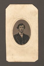 Antique Asa C. Partridge Tintype Photo Young Man Teen Boy Wheeling West Virginia picture