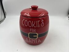 Global Design Ceramic 6x9in Cookies for Santa Cookie Jar AA02B23005 picture