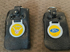 New NOS Vintage 60's/70’s/80’s Ford T-Bird leather keychain key ring holder picture