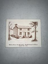 Old Courthouse Russell County Virginia Folded Card Used 1799 - 1818 Vintage picture