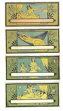 c1890 Stock Victorian Trade Cards Set of 4, Moring, Noon, Evening & Night picture