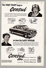 Ford Consul Motor Car Vintage Advert 1953 14