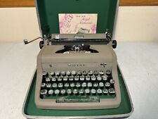 Royal Aristocrat Typewriter Manual Typing Vintage Retro Brown Green Keys Ribbon picture