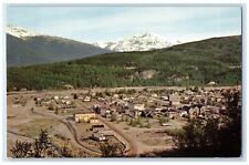 Skagway Alaska AK Postcard Final Port Chilkoot Mountains Railroad c1960 Vintage picture