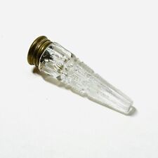 Antique/Vintage American Cut Glass Lay Down Perfume Bottle With Screw Top picture
