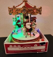 Holiday Time 9” Animated Carousel  Lights Up Christmas Music Tabletop Decor picture