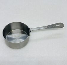Vintage AMCO 1/3 Cup Measuring Cup Polished Stainless Steel 864 Heavy Dity 22 picture