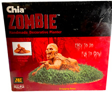CHIA ZOMBIE DRAGGING DREW Hand Made Grass Planter COMPLETE KIT w/Seeds+Tray /19z picture