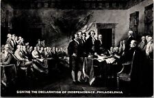 Postcard Artist Rendition Signing Declaration Independence Philadelphia PA B109 picture