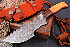 Tactical Tracker Hunting Knife Bushcraft - Hand Forge Damascus Steel 1819 picture