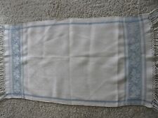 Antique Lt. Blue &White Show Towel Cotton/Linen picture