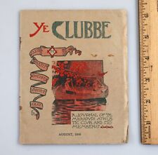 Vintage 1906 Ye Clubbe Journal of the Missouri Athletic Club Magazine St. Louis picture