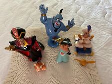 Disney Aladdin Ceramic Figurines Vintage Aladdin Jasmine Jafar Genie Abu & Lamp picture
