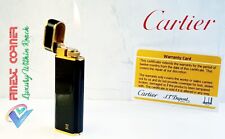 Cartier Lighter Rare Black Gold Must De Overhauled Serviced Warranty VGC X34 picture
