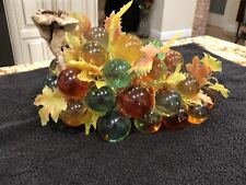 MCM / VTG 36 Large Lucite Grape Cluster On Driftwood / w Leaves Multicolored picture