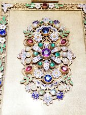 Spectacular Antique Austro  Hungarian Jeweled Enameled  Compact Bag- Exquisite picture