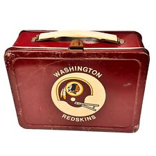 Washington Redskins NFL Metal Lunch Box No Thermos 1970’s 70s Vintage picture