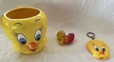 Vintage 1989 Tweety Bird Collectibles—Ceramic Mug, Compact, Figurine picture