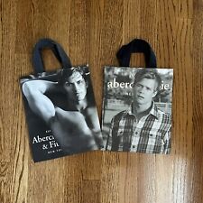 Lot of 2 Abercrombie Shopping Tote Paper Bags - Authentic picture