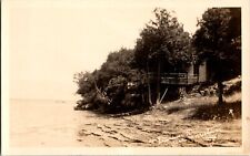 LOT 5: RPPC REAL PHOTO POSTCARD LAKE HOME : MORRISTOWN NY 1923 picture
