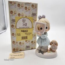 Vintage 1999 Precious Moments YOU COMPLETE MY HEART 681067 Figurine Box Signed  picture